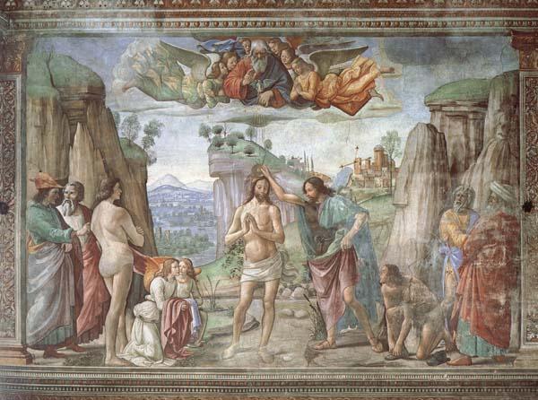 Domenicho Ghirlandaio Taufe Christ china oil painting image